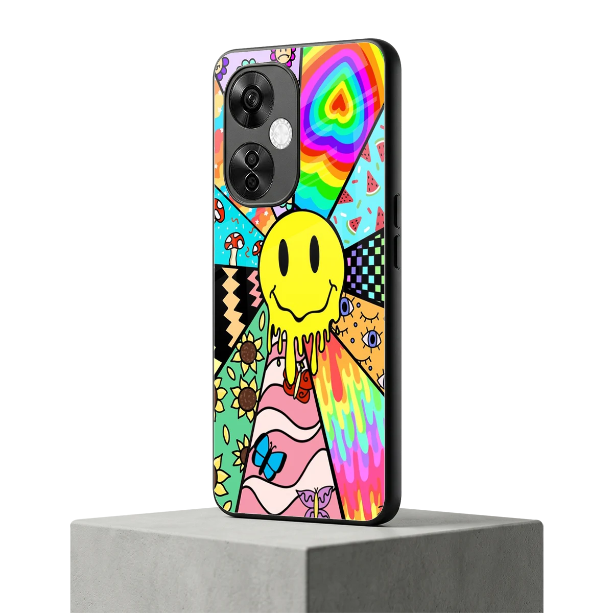 Y2K Doodle oneplus nord ce 3 lite mobile cover | shockproof glass phone case