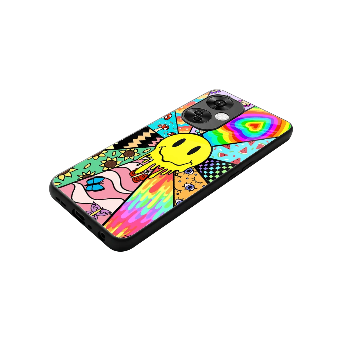 Y2K Doodle stylish phone case for oneplus nord ce 3 lite | glossy glass and slim fit