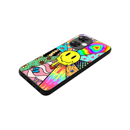 Y2K Doodle stylish phone case for oneplus nord ce 3 lite | glossy glass and slim fit
