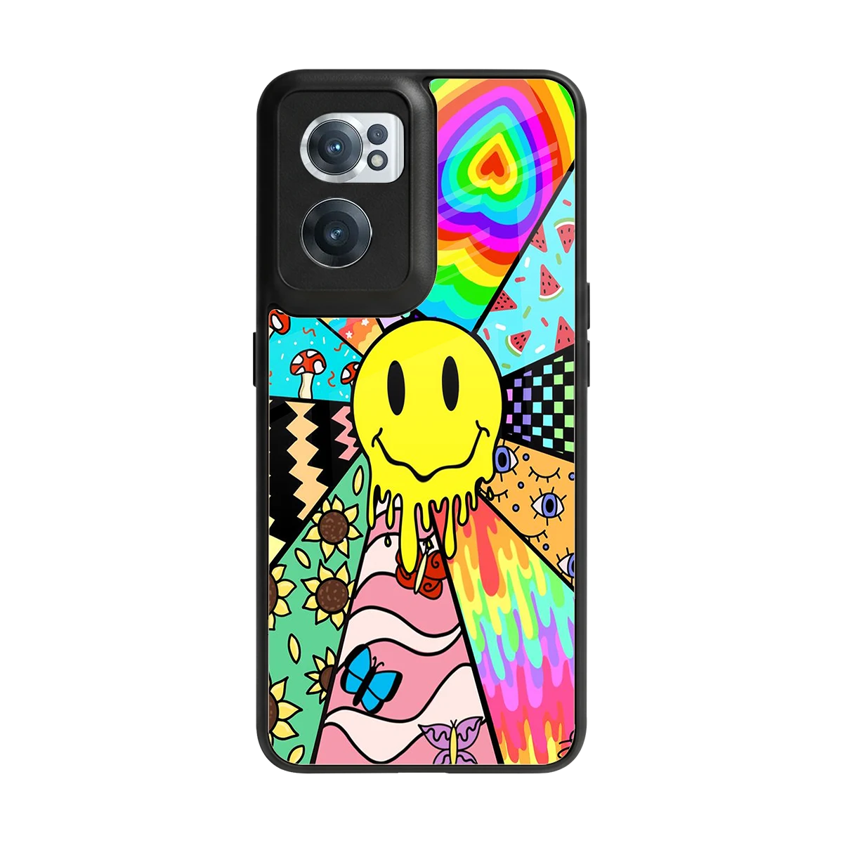 Y2K Doodle back phone cover | glass case for oneplus nord ce 2