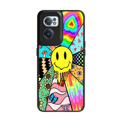 Y2K Doodle back phone cover | glass case for oneplus nord ce 2