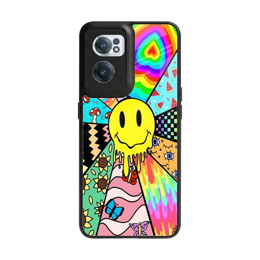 Y2K Doodle back phone cover | glass case for oneplus nord ce 2