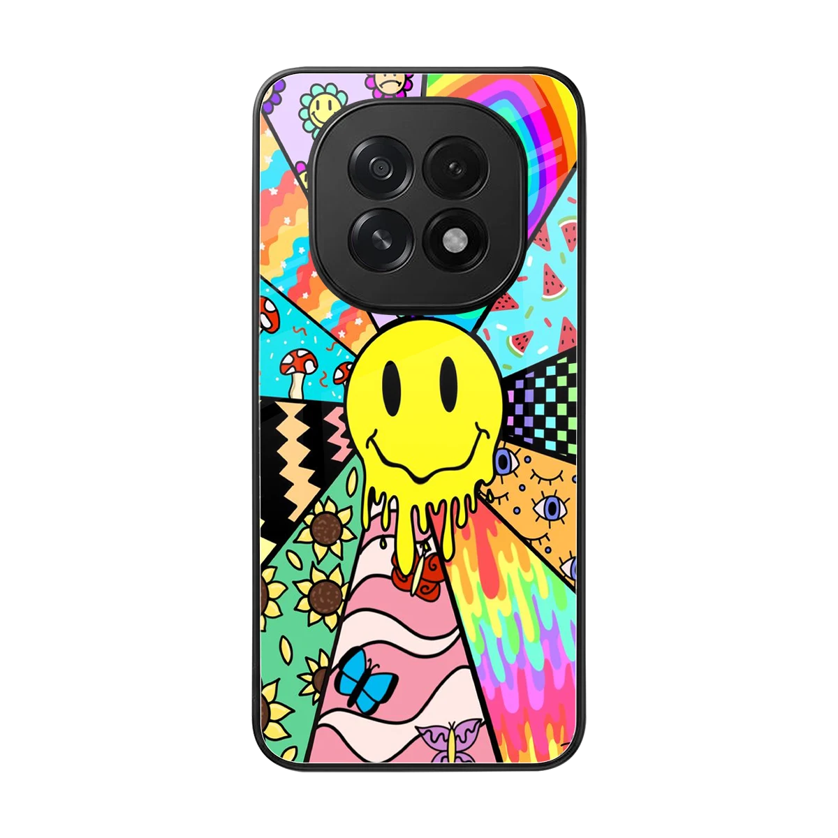 Y2K Doodle back phone cover | glass case for oppo f29 5g