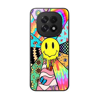 Y2K Doodle back phone cover | glass case for oppo f29 5g