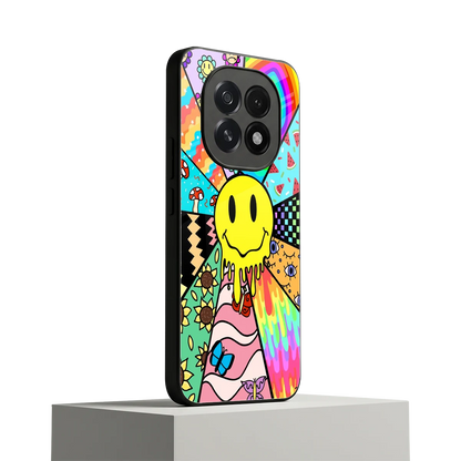 Y2K Doodle oppo f29 5g mobile cover | shockproof glass phone case