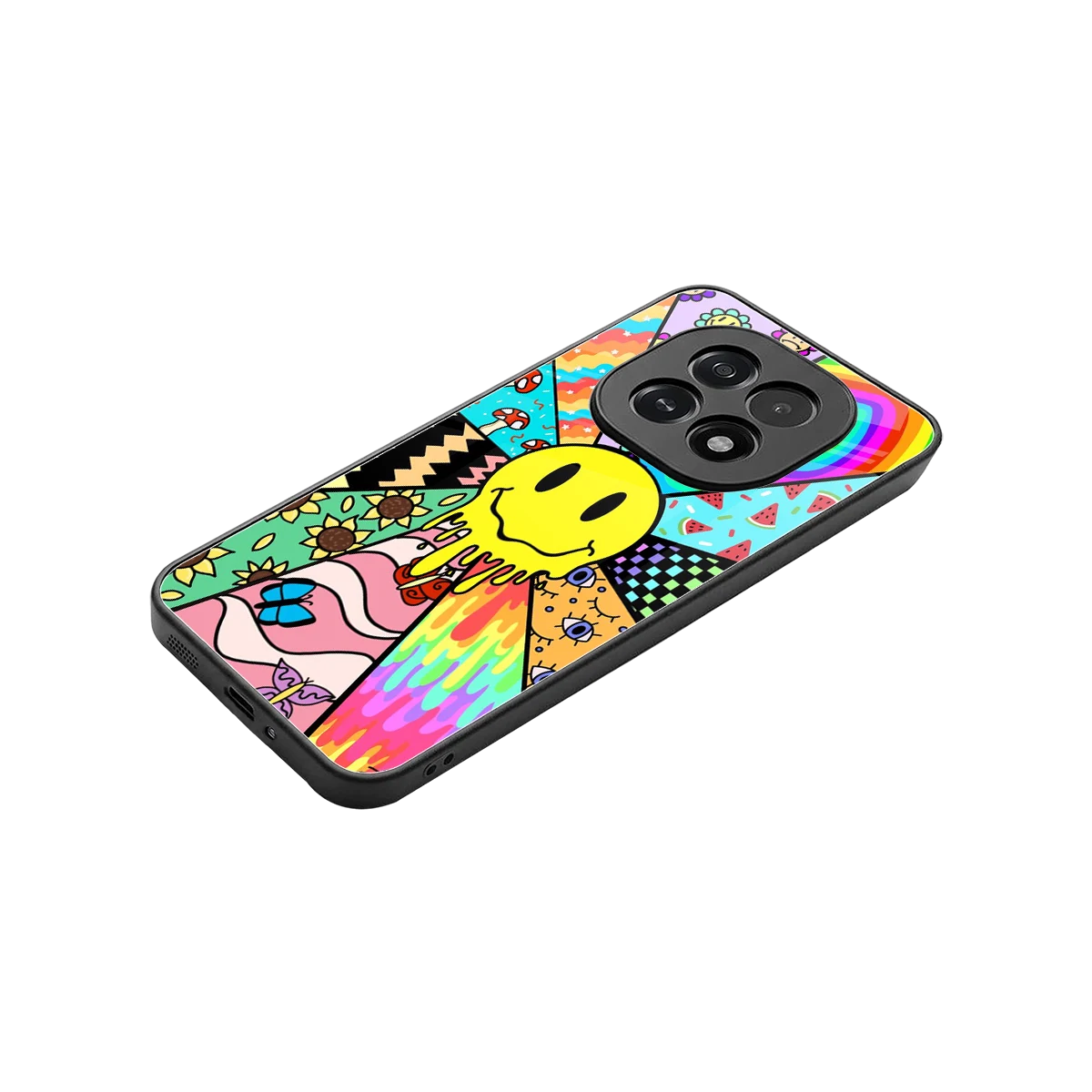 Y2K Doodle stylish phone case for oppo f29 5g | glossy glass and slim fit