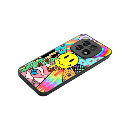 Y2K Doodle stylish phone case for oppo f29 5g | glossy glass and slim fit