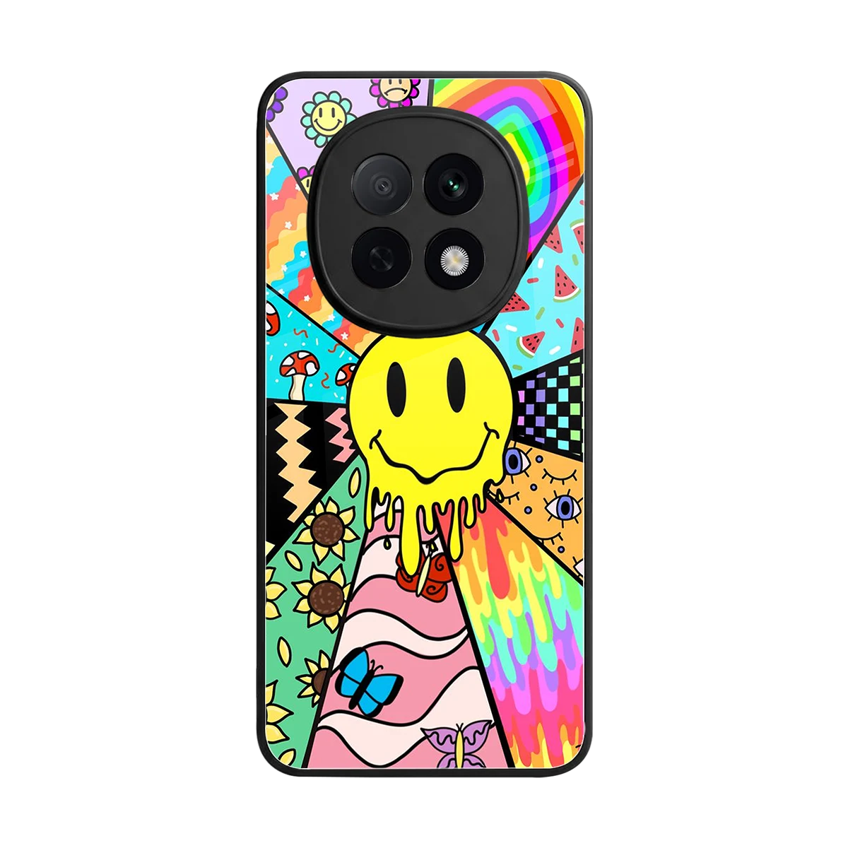 Y2K Doodle back phone cover | glass case for oppo f29 pro 5g