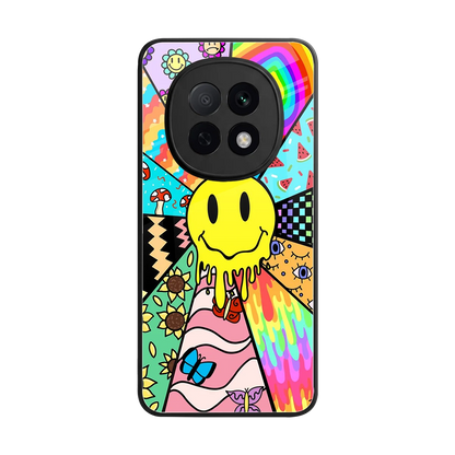 Y2K Doodle back phone cover | glass case for oppo f29 pro 5g