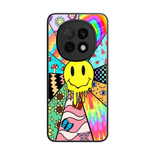 Y2K Doodle back phone cover | glass case for oppo f29 pro 5g