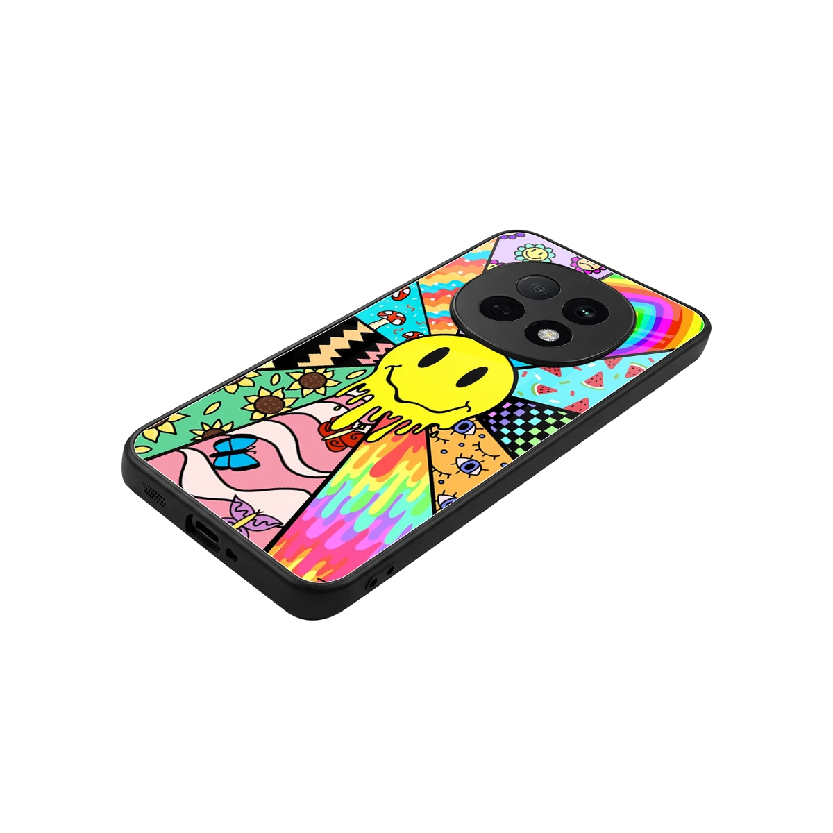 Y2K Doodle stylish phone case for oppo f29 pro 5g | glossy glass and slim fit