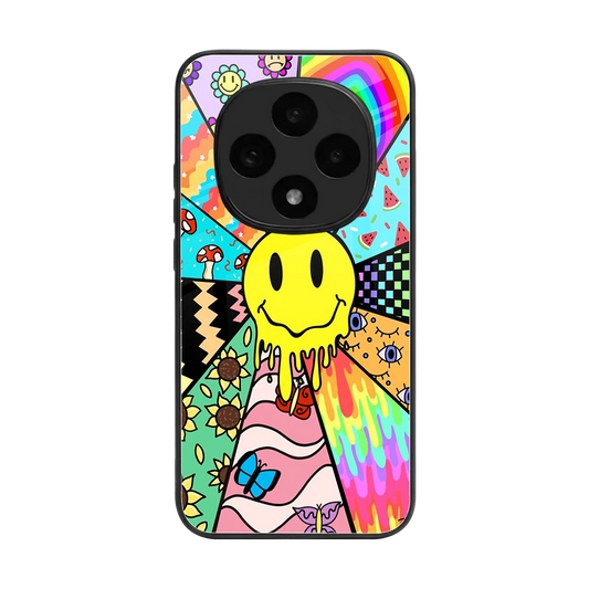 Y2K Doodle back phone cover | glass case for oppo f31 pro 5g