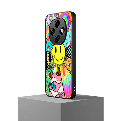 Y2K Doodle oppo f31 pro 5g mobile cover | shockproof glass phone case