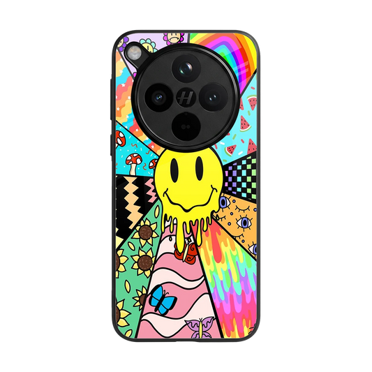 Y2K Doodle back phone cover | glass case for oppo find x8