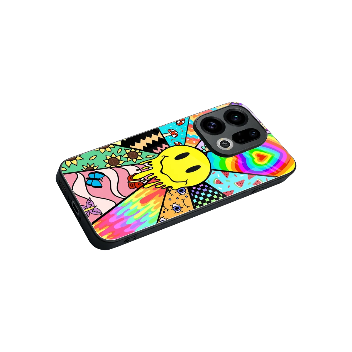 Y2K Doodle stylish phone case for oppo find x9 | glossy glass and slim fit