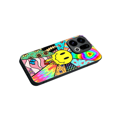 Y2K Doodle stylish phone case for oppo find x9 | glossy glass and slim fit