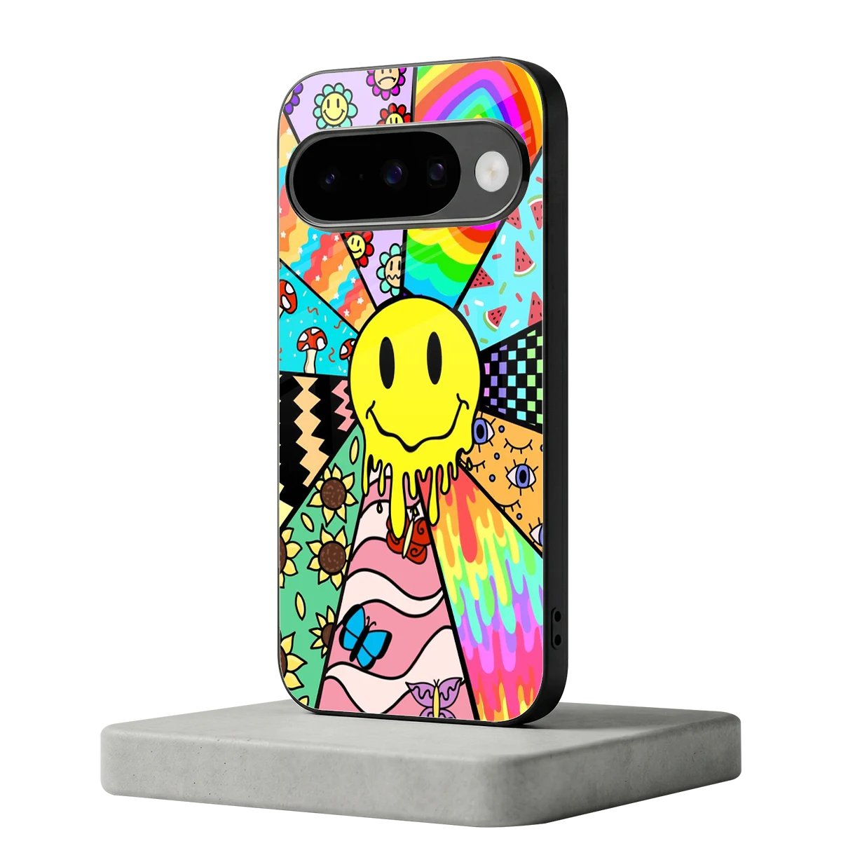 Y2K Doodle google pixel 10 mobile cover | shockproof glass phone case