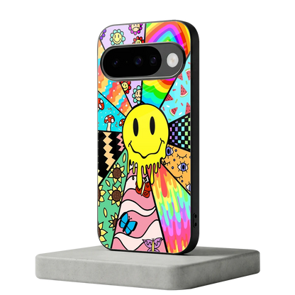 Y2K Doodle google pixel 10 mobile cover | shockproof glass phone case