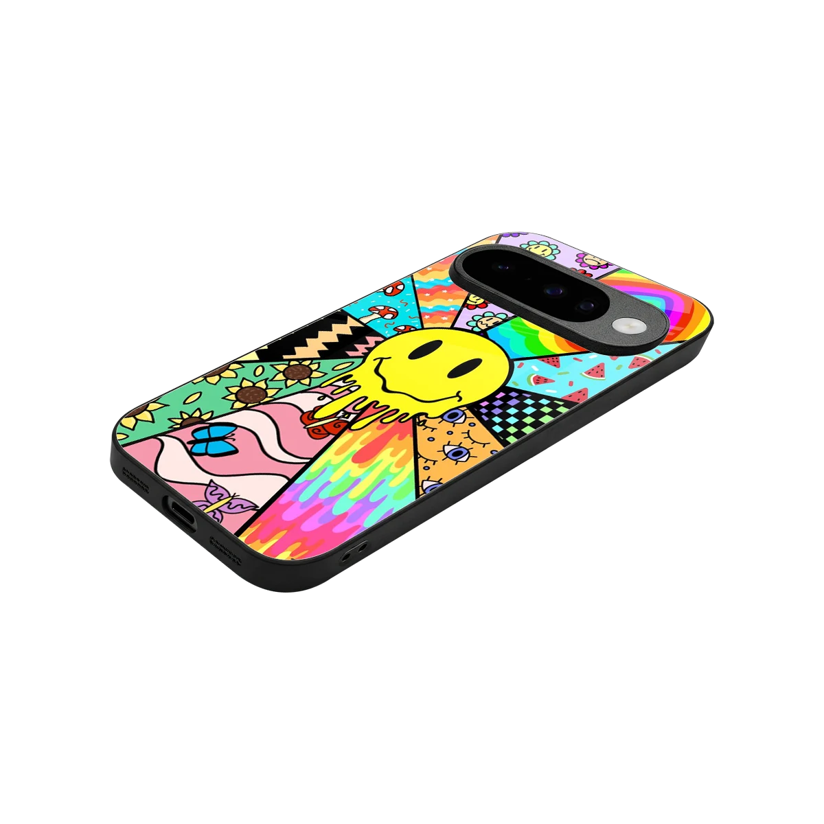 Y2K Doodle stylish phone case for google pixel 10 | glossy glass and slim fit