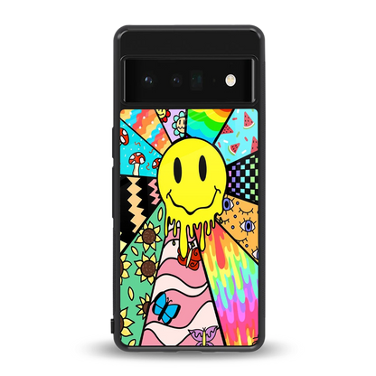 Y2K Doodle back phone cover | glass case for google pixel 6 pro