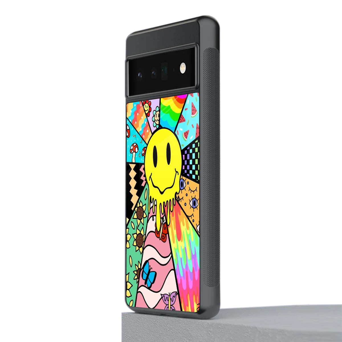 Y2K Doodle stylish phone case for google pixel 6 pro | glossy glass and slim fit