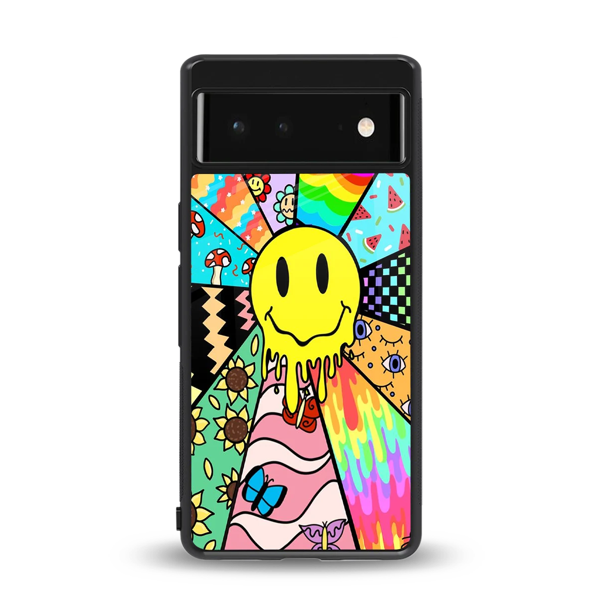 Y2K Doodle back phone cover | glass case for google pixel 6