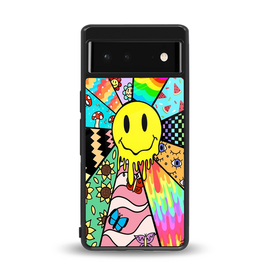Y2K Doodle back phone cover | glass case for google pixel 6