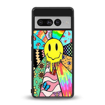 Y2K Doodle back phone cover | glass case for google pixel 7 pro