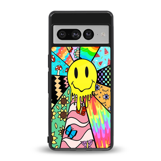 Y2K Doodle back phone cover | glass case for google pixel 7 pro