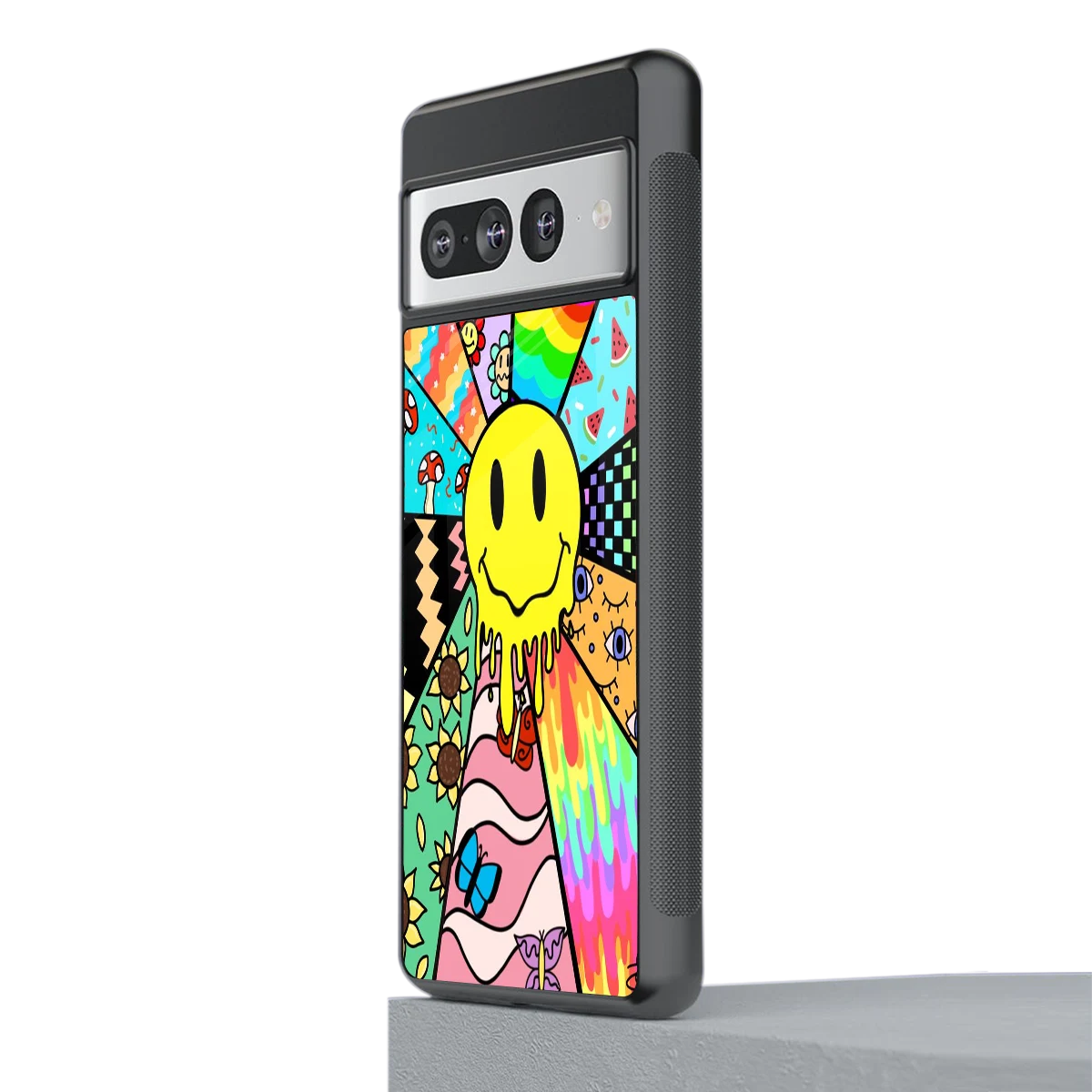 Y2K Doodle stylish phone case for google pixel 7 pro | glossy glass and slim fit