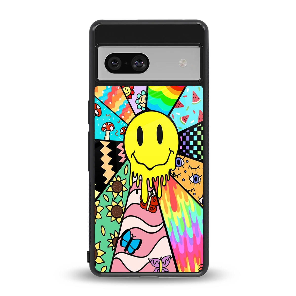 Y2K Doodle back phone cover | glass case for google pixel 7