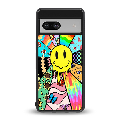 Y2K Doodle back phone cover | glass case for google pixel 7