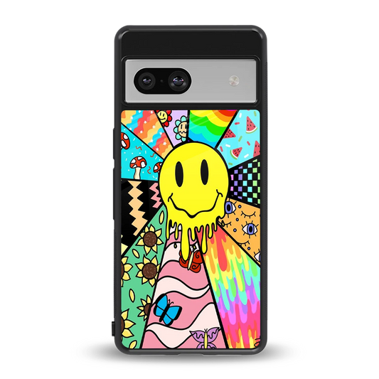 Y2K Doodle back phone cover | glass case for google pixel 7