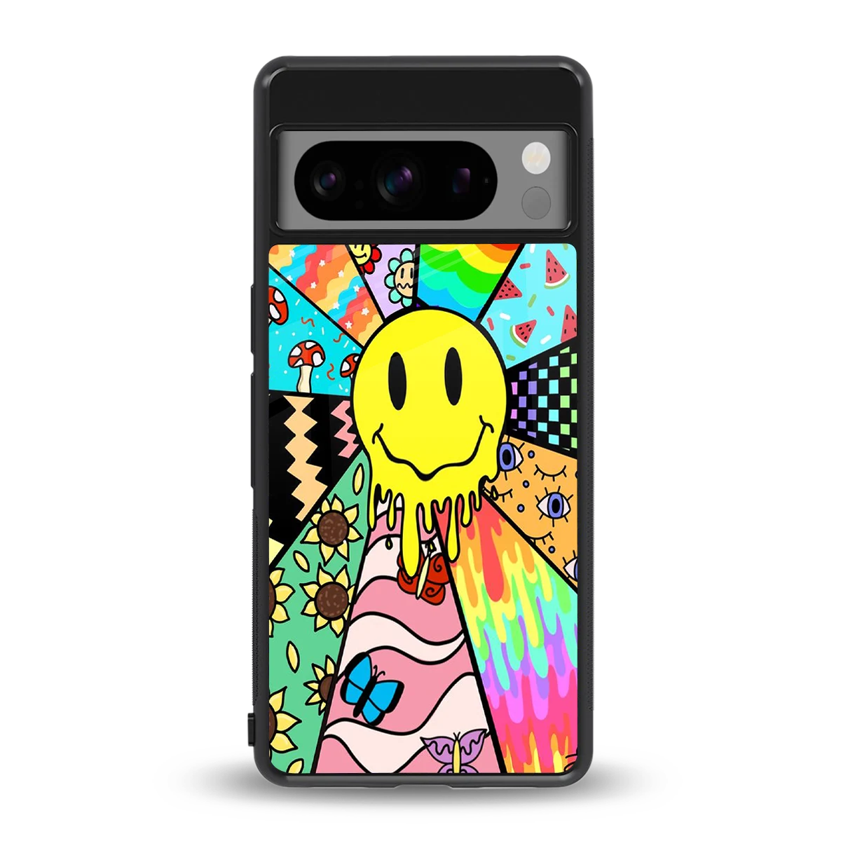 Y2K Doodle back phone cover | glass case for google pixel 8 pro