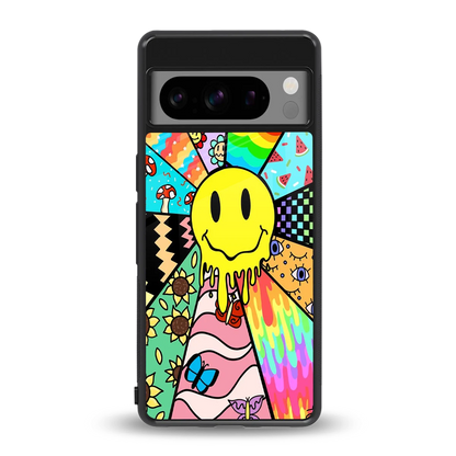 Y2K Doodle back phone cover | glass case for google pixel 8 pro