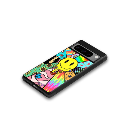 Y2K Doodle google pixel 8 pro mobile cover | shockproof glass phone case