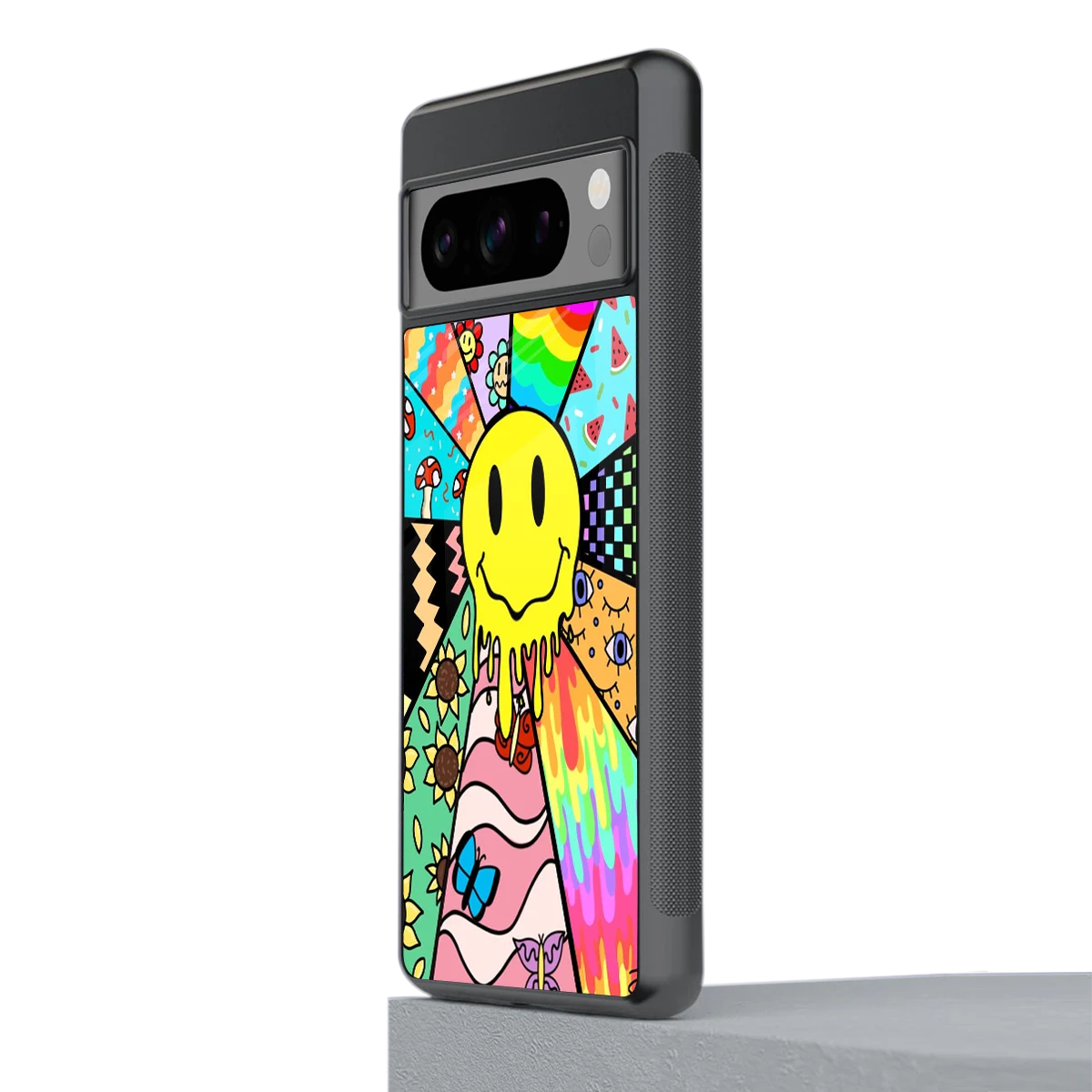 Y2K Doodle stylish phone case for google pixel 8 pro | glossy glass and slim fit
