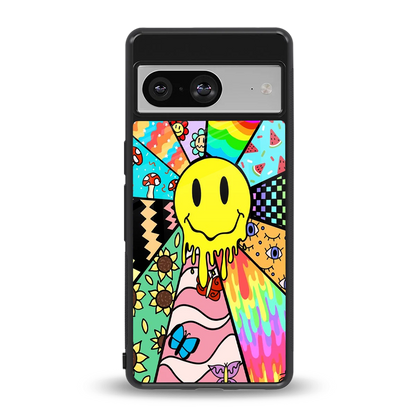 Y2K Doodle back phone cover | glass case for google pixel 8