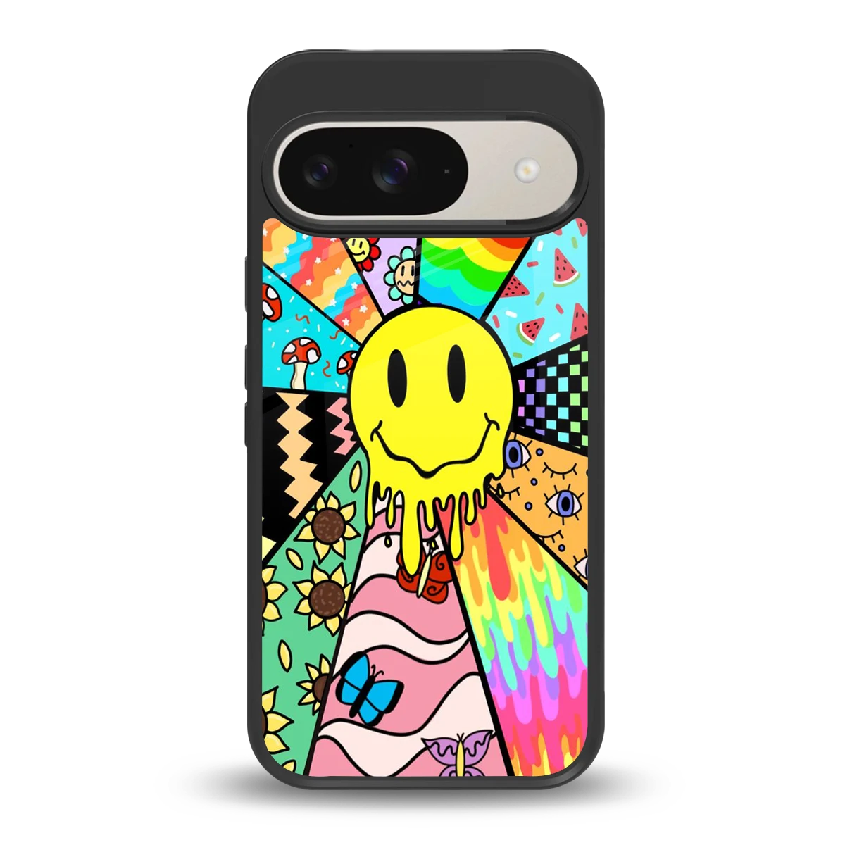 Y2K Doodle back phone cover | glass case for google pixel 9
