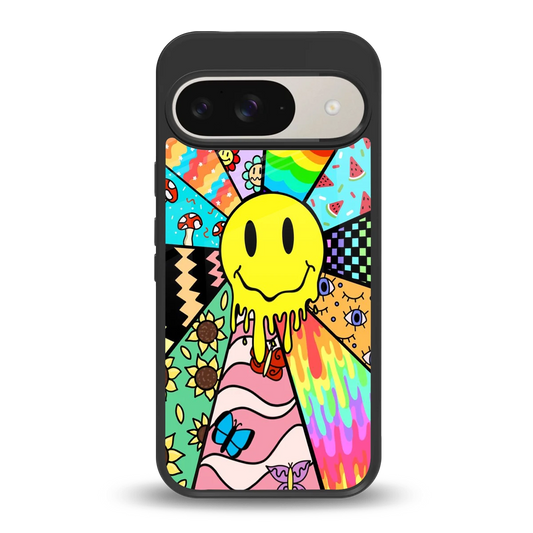 Y2K Doodle back phone cover | glass case for google pixel 9