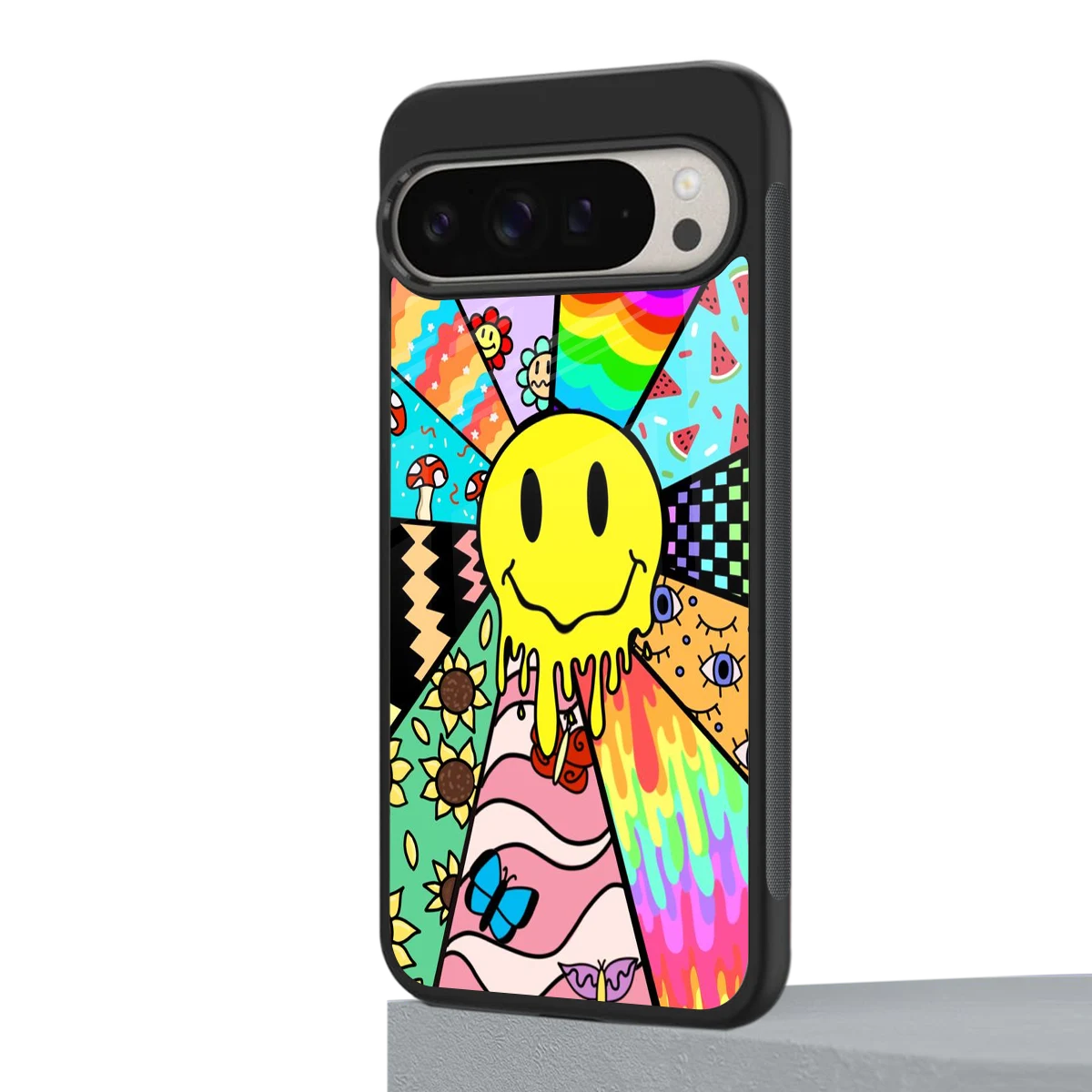 Y2K Doodle google pixel 9 pro mobile cover | shockproof glass phone case