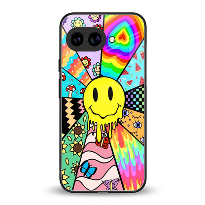 Y2K Doodle back phone cover | glass case for google pixel 10a
