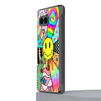 Y2K Doodle google pixel 10a mobile cover | shockproof glass phone case