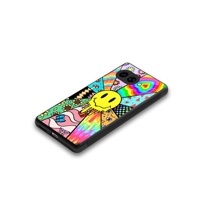 Y2K Doodle stylish phone case for google pixel 10a | glossy glass and slim fit