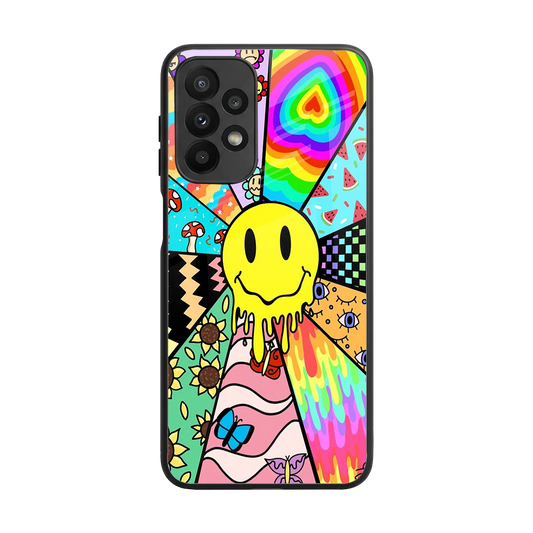 Y2K Doodle back phone cover | glass case for samsung galaxy a23