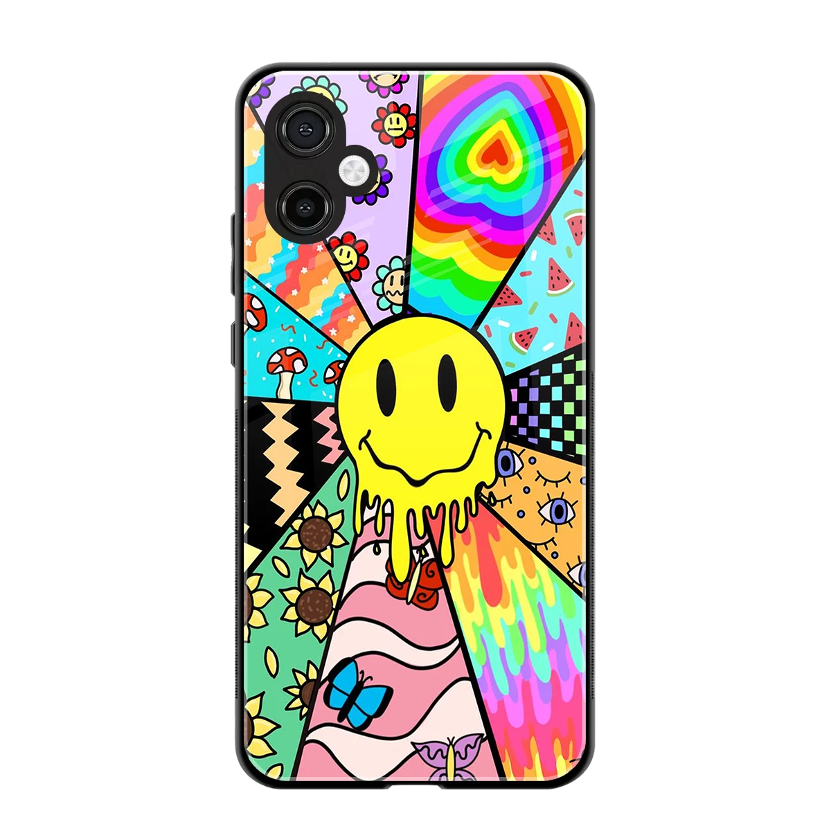 Y2K Doodle back phone cover | glass case for samsung galaxy a06 5g