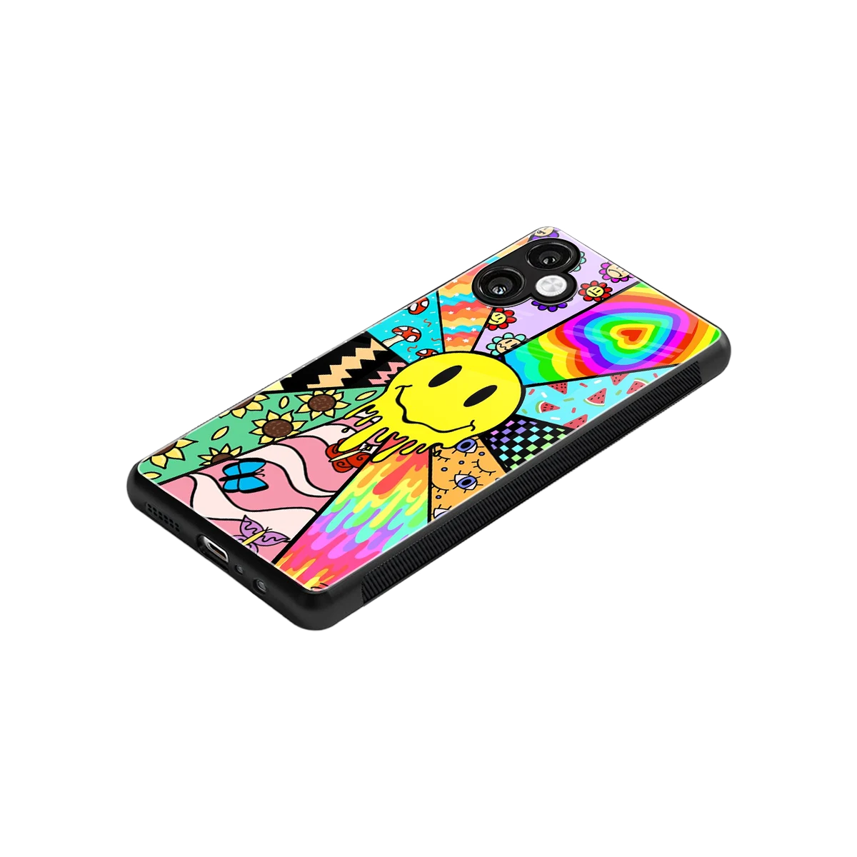 Y2K Doodle stylish phone case for samsung galaxy a06 5g | glossy glass and slim fit