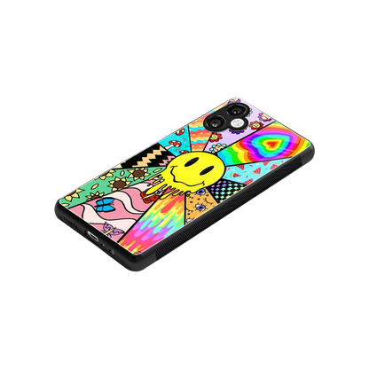 Y2K Doodle stylish phone case for samsung galaxy a06 5g | glossy glass and slim fit