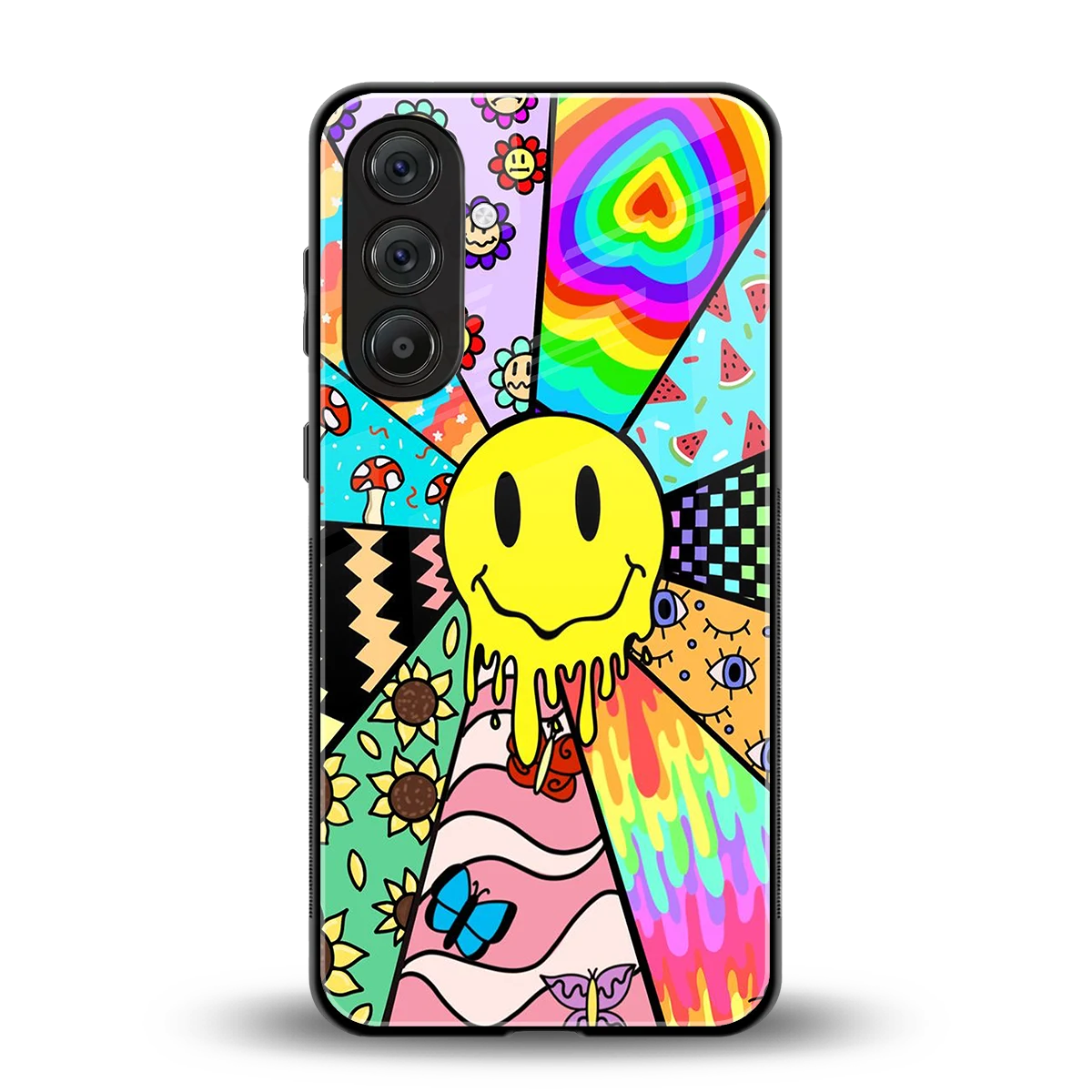 Y2K Doodle back phone cover | glass case for samsung galaxy m36 5g
