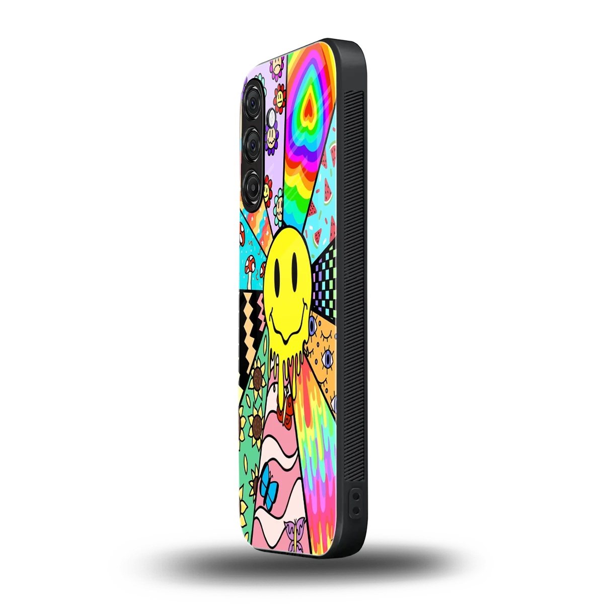 Y2K Doodle samsung galaxy a55 5g mobile cover | shockproof glass phone case